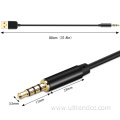 Gold Plated USB TO Audio Jack Cable Converter